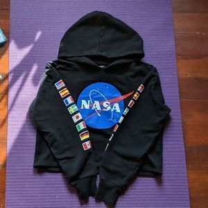 Girls 11/12 NASA Cropped Hoodie